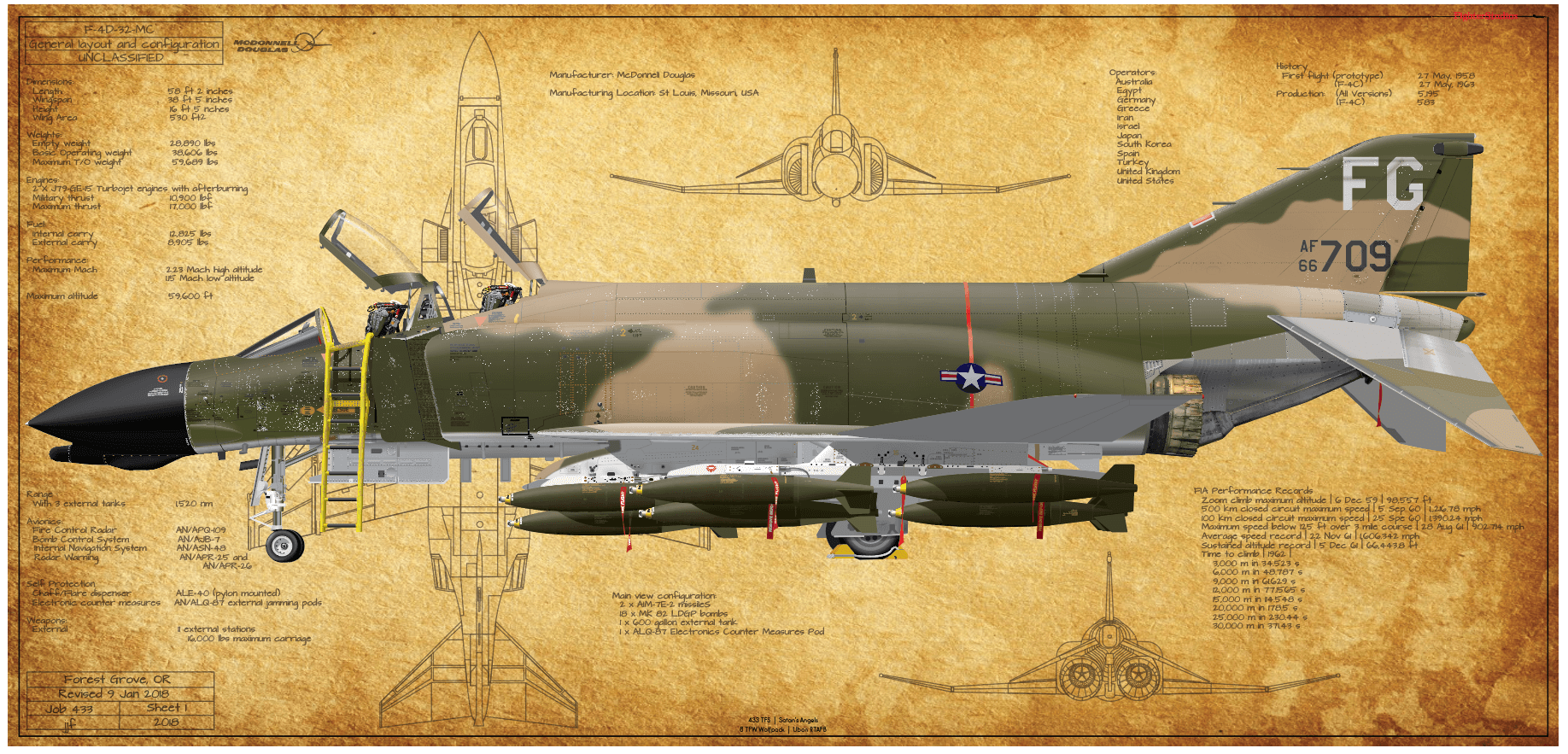 F-4D Phantom II 433 TFS 